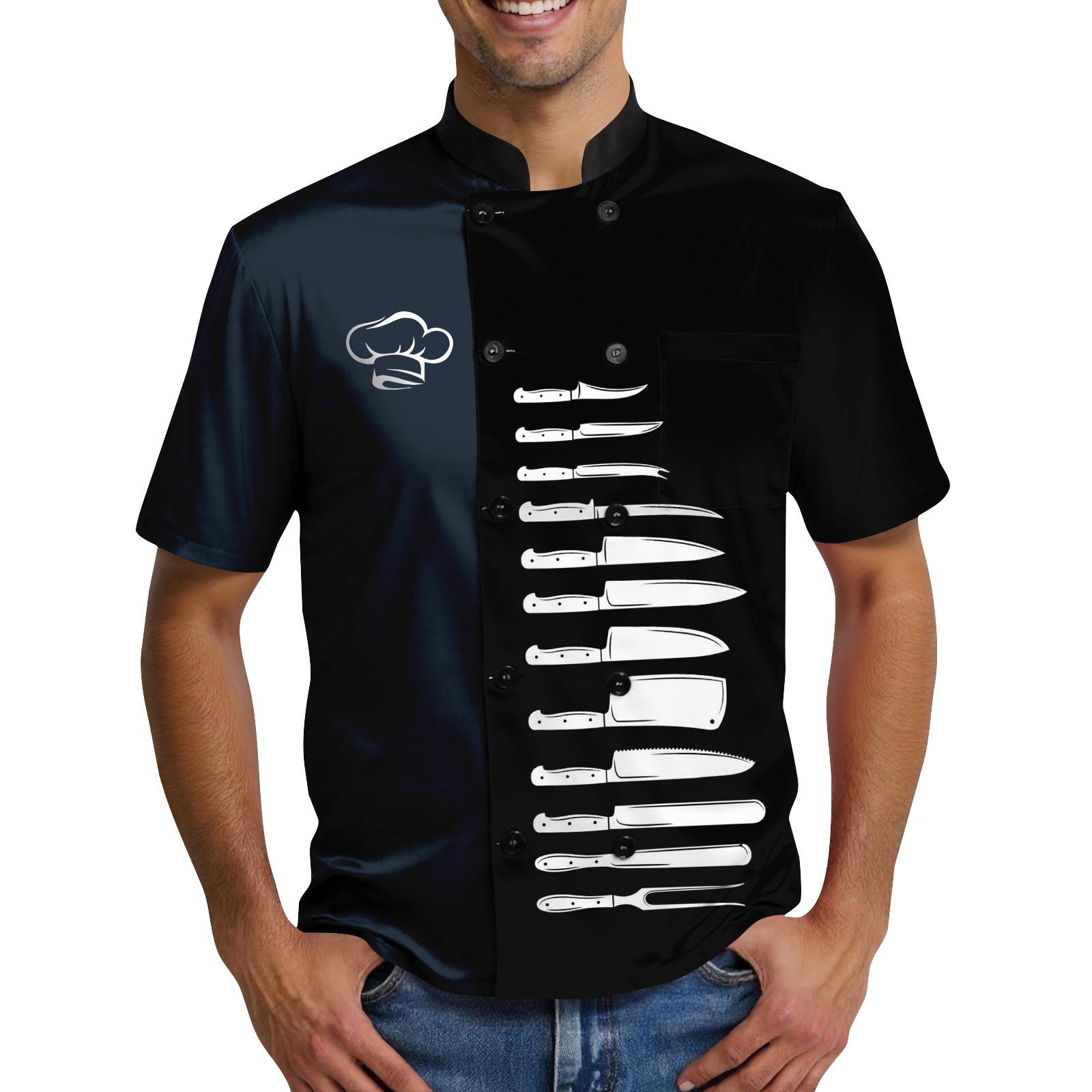 

Популярные элементы принта шеф-повара мужская униформа шеф-повара XXL