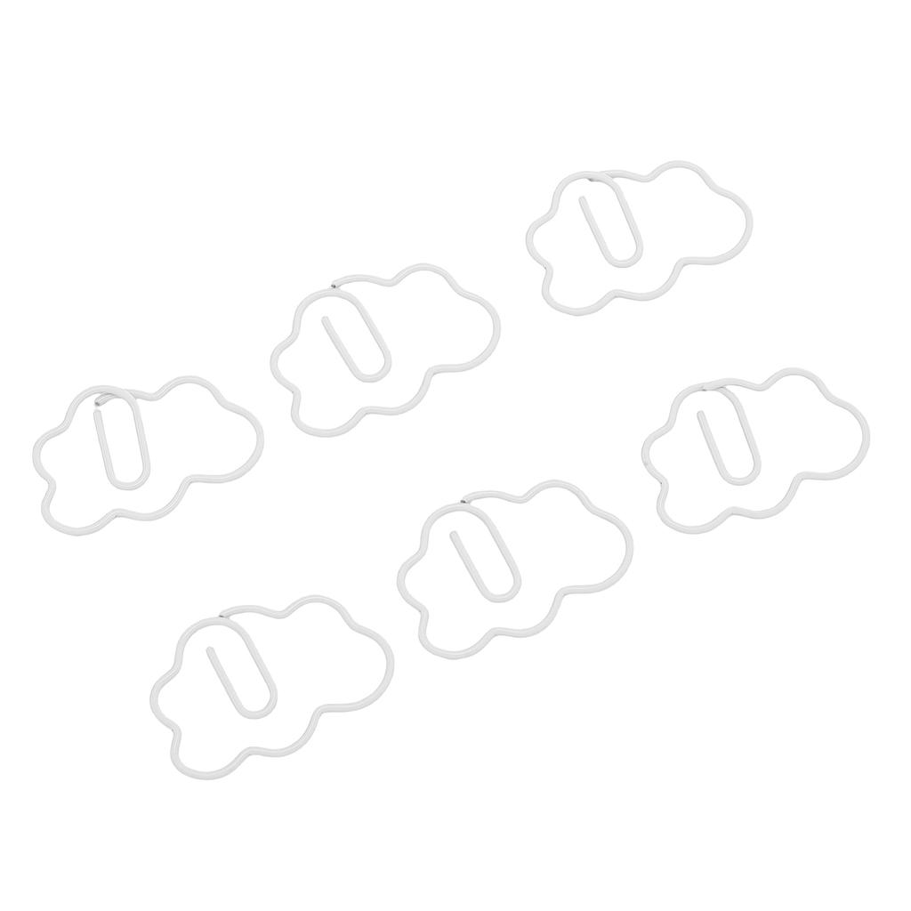 100 Pcs   Shaped Paper Clips Cute Fun Decorative Iron Bookmarks Planner Clips with Transparent Box for Study Work