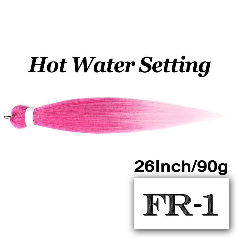 Braiding Hair Pre-stretched 26 Inch Hair Extensions for Afro Crochet Braids Synthetic Hair DIY Purple Pink Peach Red Jumbo Braid