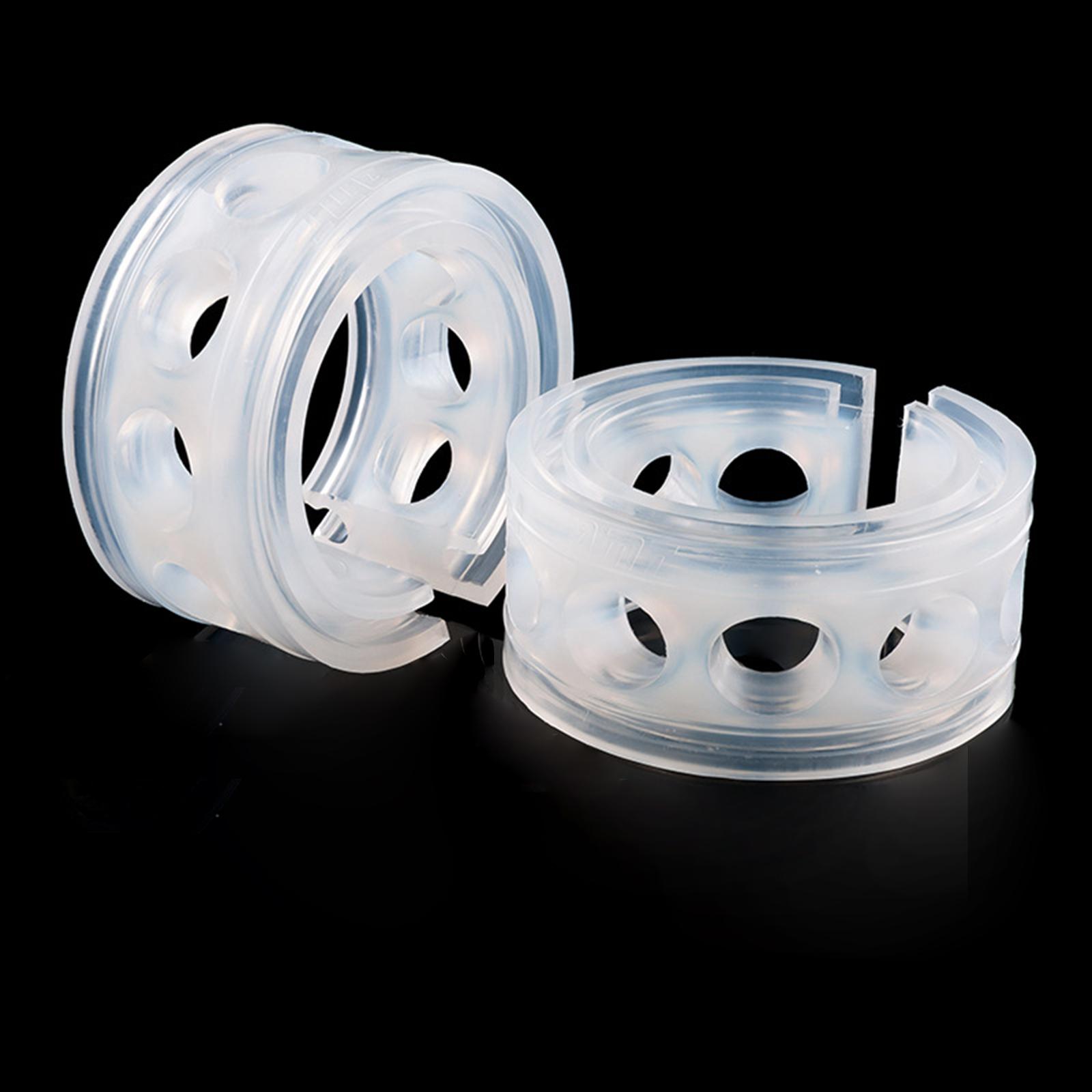 

1 Pair Transparent Universal Car Shock Absorber TPE Spring Buffers High Strength Safety Accessories D
