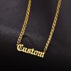 Fashion Stainless Steel Necklace Personalized Letter 5mm NK Thick Chain for Women Men Pendant Nameplate Gift