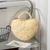 Große Blumige Kosmetiktasche mit Herzmuster, Pastellfarbener Reise-Kosmetik-Organizer mit Griffen für Damen Geschenk