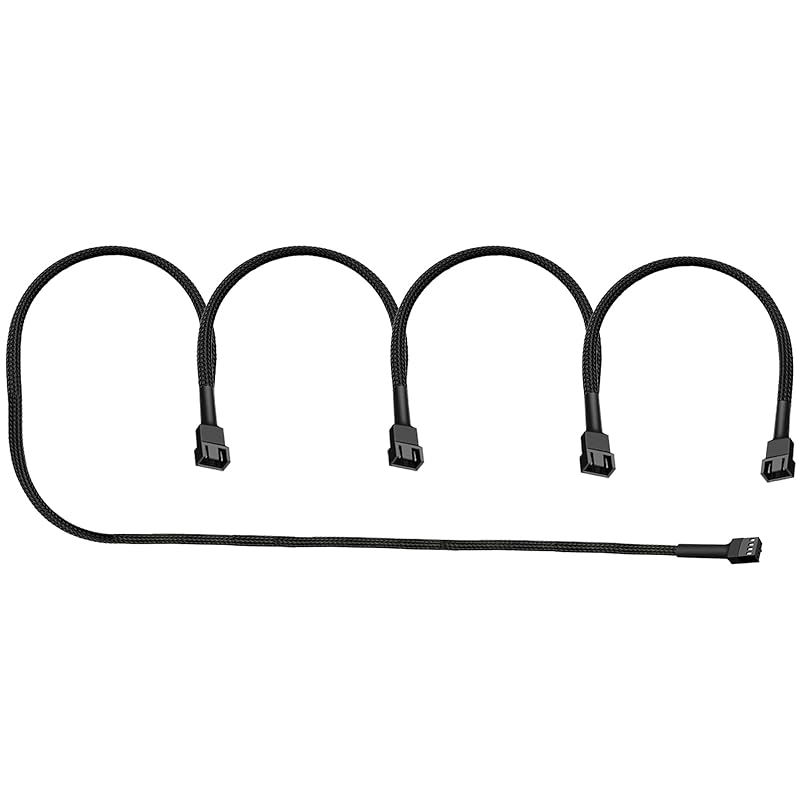 4-Pin PWM Fan Splitter Cable - PST Extension,Fan Splitter,pc Fan Splitter,pwm Fan Splitter,Daisy Chain pc Fans,Fan Splitter 4 pin,4 pin Fan 1 x 4-pin PWM Connector-8