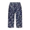 Women's Fashion Printed Pocket Elastic Waist Casual 5/10 Pants