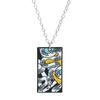 Demon Slayer Anime Enamel Pendant Necklace Unisex Cosplay Jewelry Agatsuma Zenitsu Hashibira Inosuke Character Props