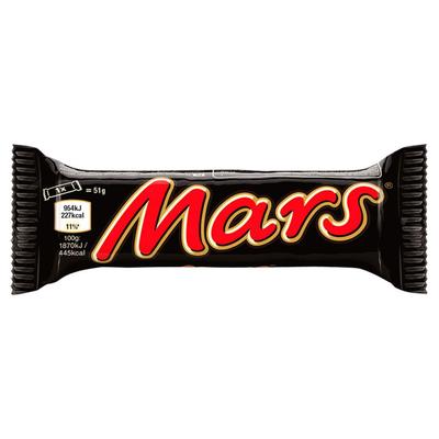 Mars Baton Z Nugatowym Nadzieniem Oblany Karmelem I Czekoladą 51 G