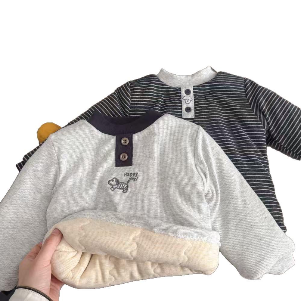 Dreilagiges gepolstertes warmes Oberteil für Kinder (Jungen & Mädchen), vielseitige Winter-Schuluniform