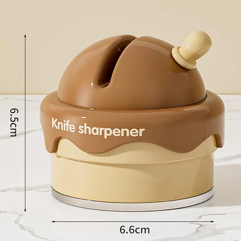Ice Cream Suction Cup Knife Sharpener Household Kitchen Scissors Tool Divine Tool New Professional Fast Knife Sharpener YLE409