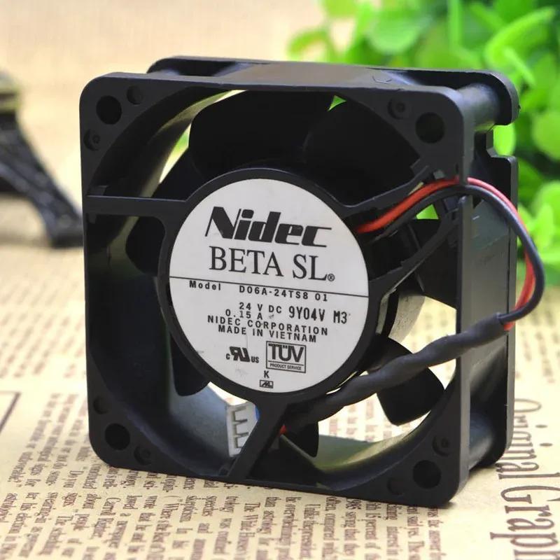 New Cooling Fan for Nidec D06A-24TS8 01 24V 0.15A Inverter Fan 6025 60*60*25MM