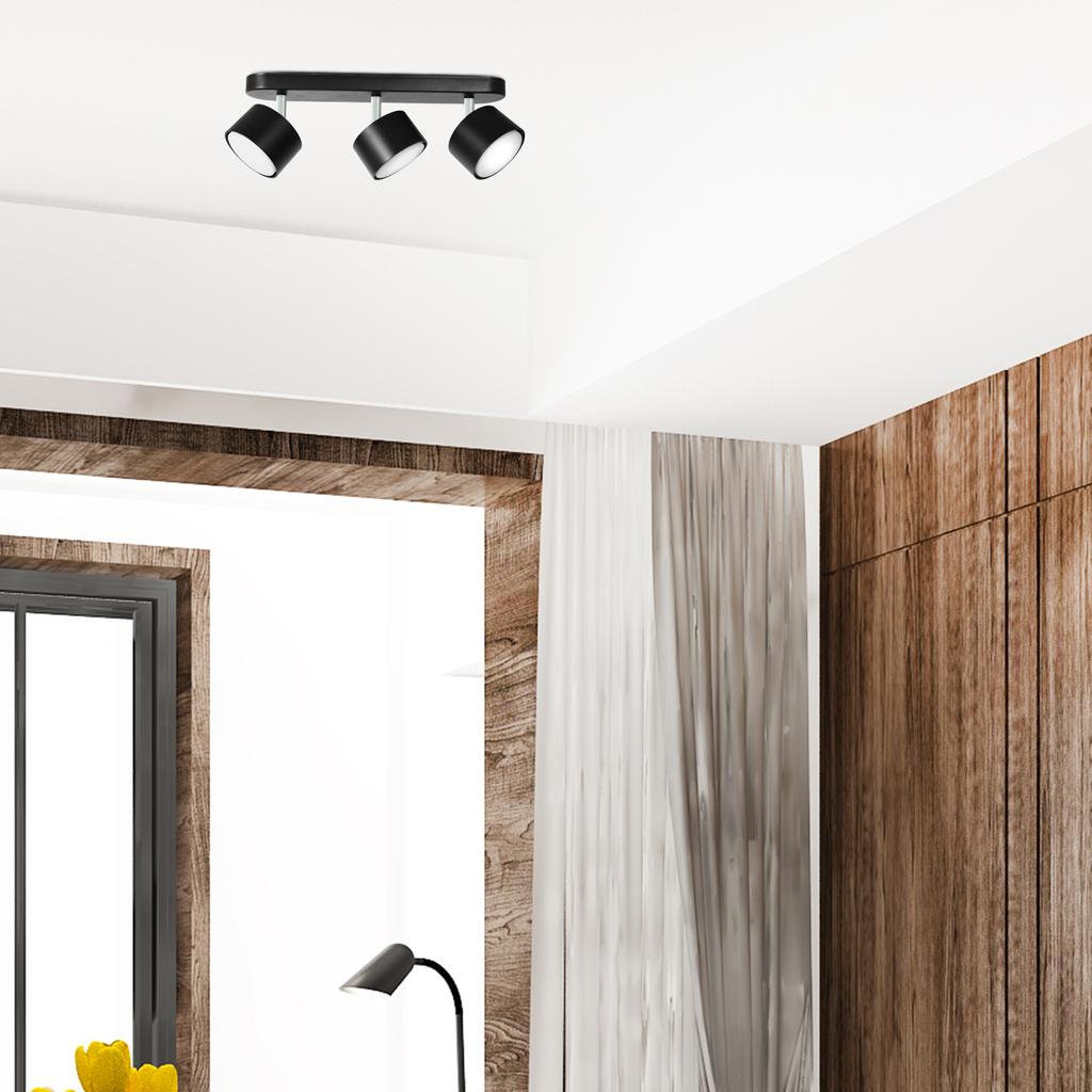 Lampa Punktowa Led Heckermann 8795316A Czarna 3X Głowica