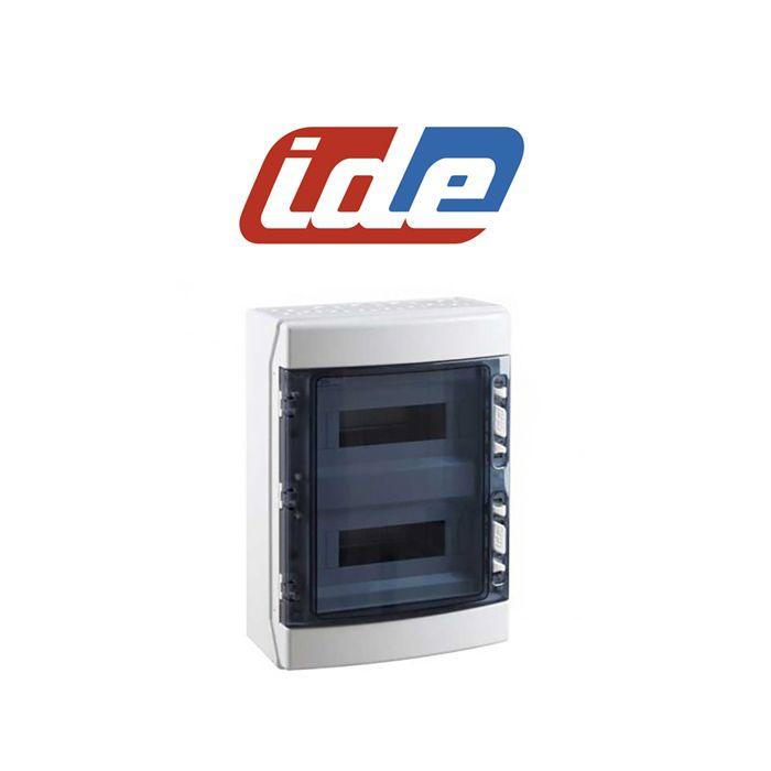 Coffret de distribution etanche ip65 ecology 2x12 modules sans bornier de terre