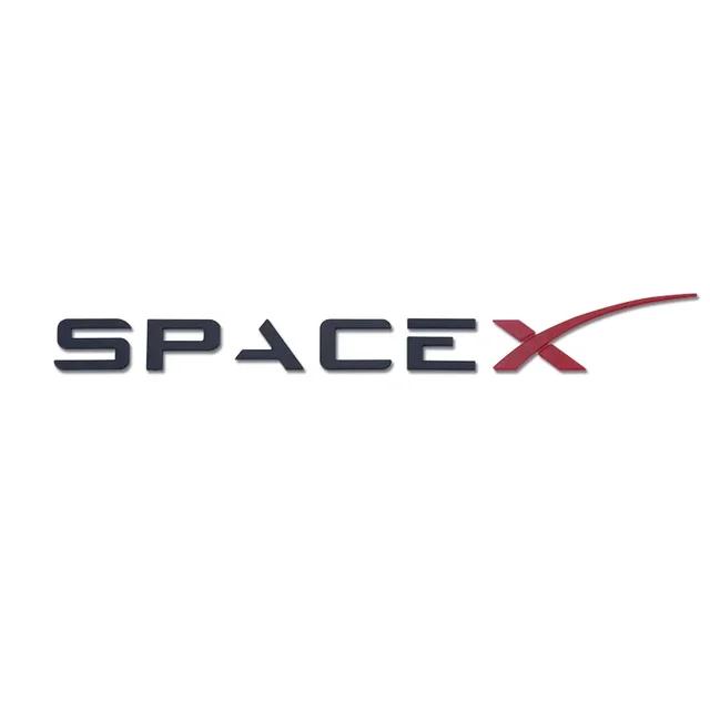 

ABS Space X Rear Boot Trunk Emblem Badge Car Sticker Decals for Tesla SpaceX Model 3 X S Y Car Styling Accessories