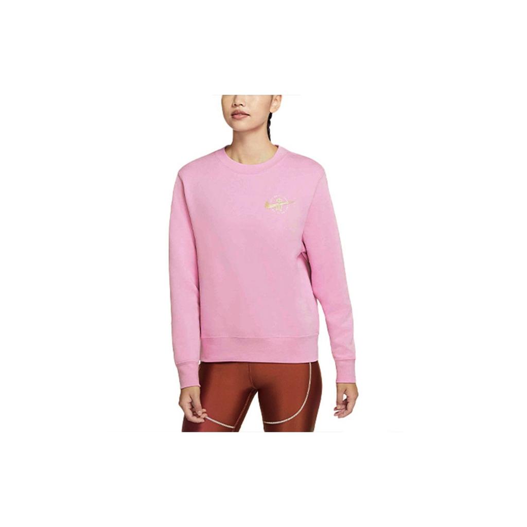 Nike Sports Casual Pullover Hoodie Women Hoodies Pink DJ5864-616