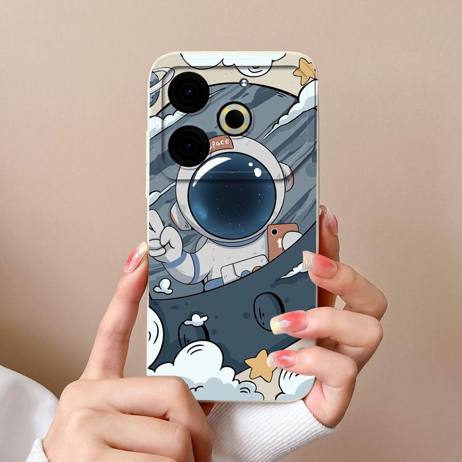 

Case For Tecno Pova 6 Neo Sunflower Phone Shell For Tecno Pova6 Neo 6Neo Soft Liquid Silicone Lens Protective Back Cover Coque Tecno Pova 6 Neo