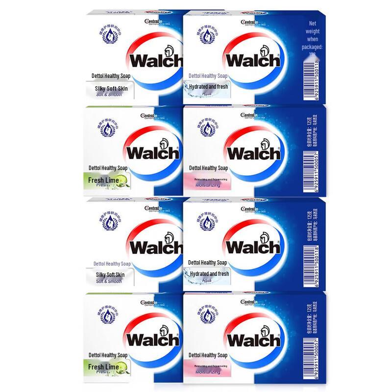 Walch Assorted Scent Bar Soap (125g x 4) - 2-Pack