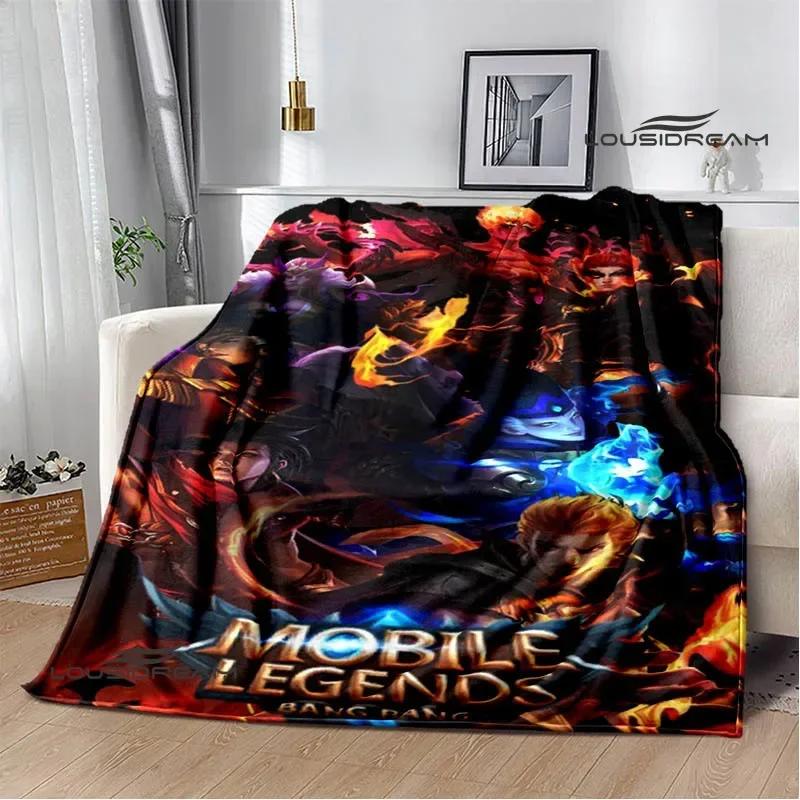 Mobile Legends Bang Bang Cartoon Printed Blankets Fashion Warm Flange Blanket Home Travel Blanket Bed Linings Birthday Gift