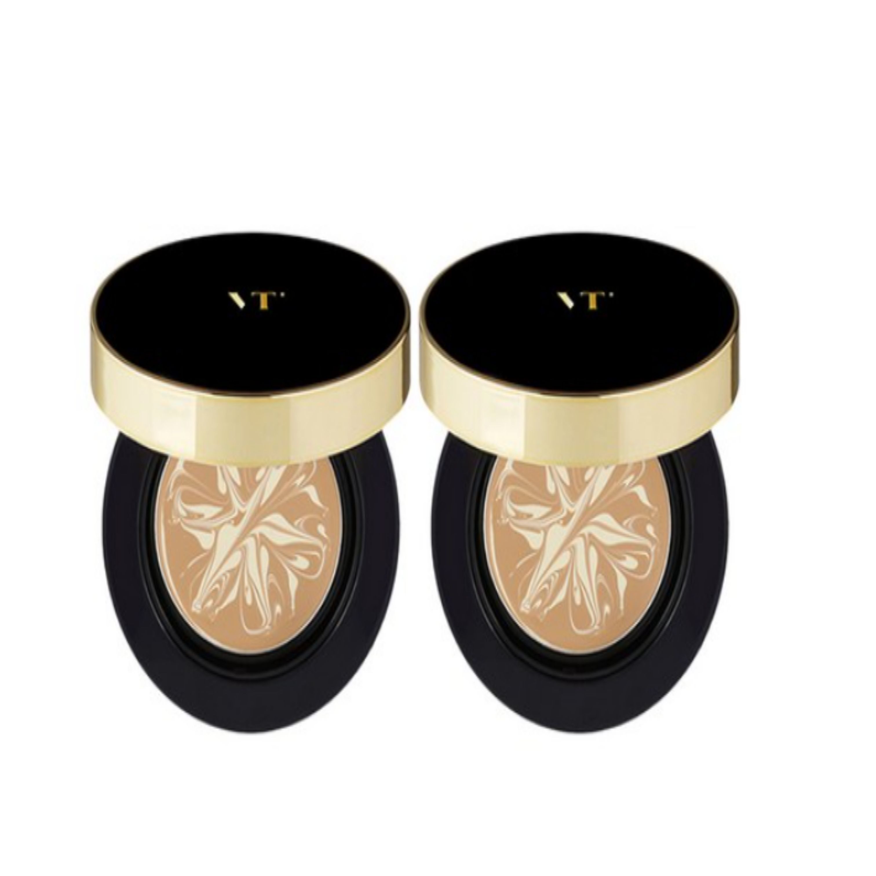 VT COSMETICS Progloss Collagen Pact SPF 50+ PA++++ (#21 Beige) Duo Set