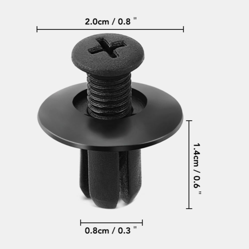 100pcs Automotive Fastener Clip Kit Mudguard Rivet Clips Car Body Push Pin Retainer Rivets Bumper Door Trim Panel Fixing Tools