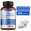 French Coastal Pine Bark Extract, 400 Mg Per Vegetarian Capsule, Contains Bioperine®, non-GMO, Vegan Formula.