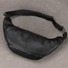 Big Waist Bag Mens Leather Belt Pounch Anti-theft Waist Pack Fanny Pack Bum Bag Belt Waist Pouch Chest Bag For Male Leather Bag