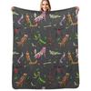 Praying Mantis Pattern Throw Blanket Portable Lightweight Blanket for Travel Camping