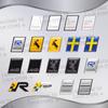 Adesivo per Auto Alce Alce Test Alce R Design Bandiera Svedese Badge Decalcomania Logo in Metallo 3D Emblema Portellone Posteriore Per V40 XC40 XC60 XC90 V60