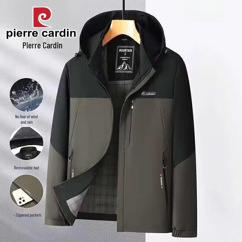 Pierre Cardin Men's Detachable Hooded Fleece-Lined Jacket