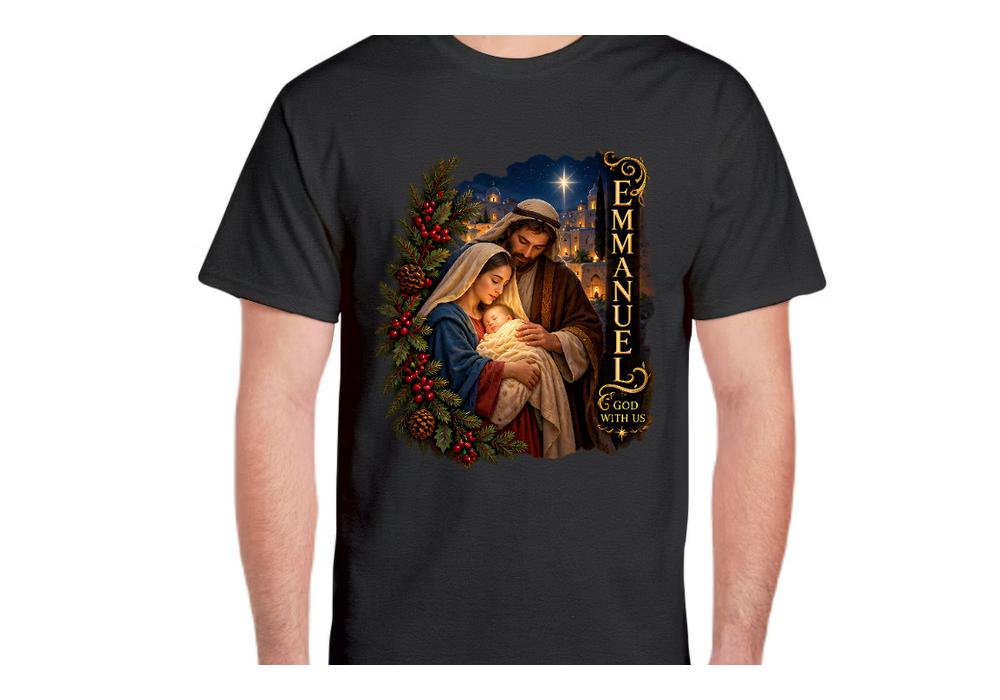 Jesus, Emanuel, god is with us! Vintage Style, T-shirt Unisex T-Shirt