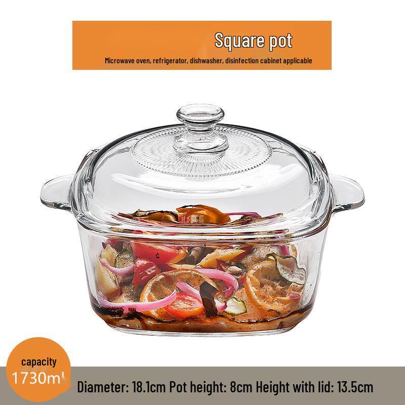 Жаропрочная стеклянная сервировочная миска Qianxing