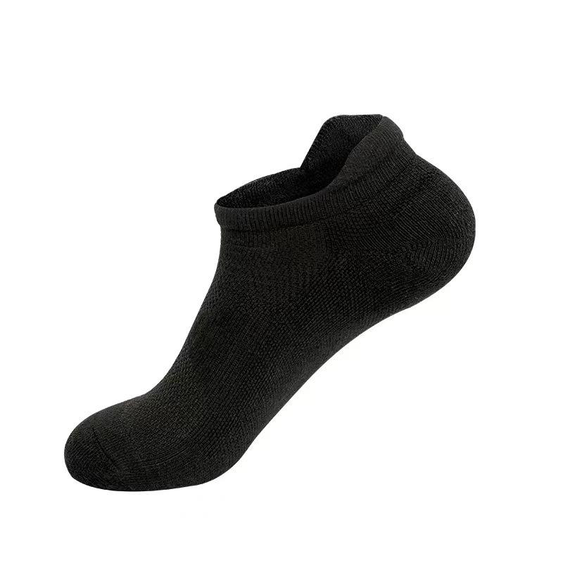 Men Spring and Summer Pure Cotton Sports Fitness Basketball Running Shallow Mouth Short Tube Socks