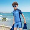 ASK JUNIOR Boys' Two-Piece Quick-Dry Training Swimsuit Set