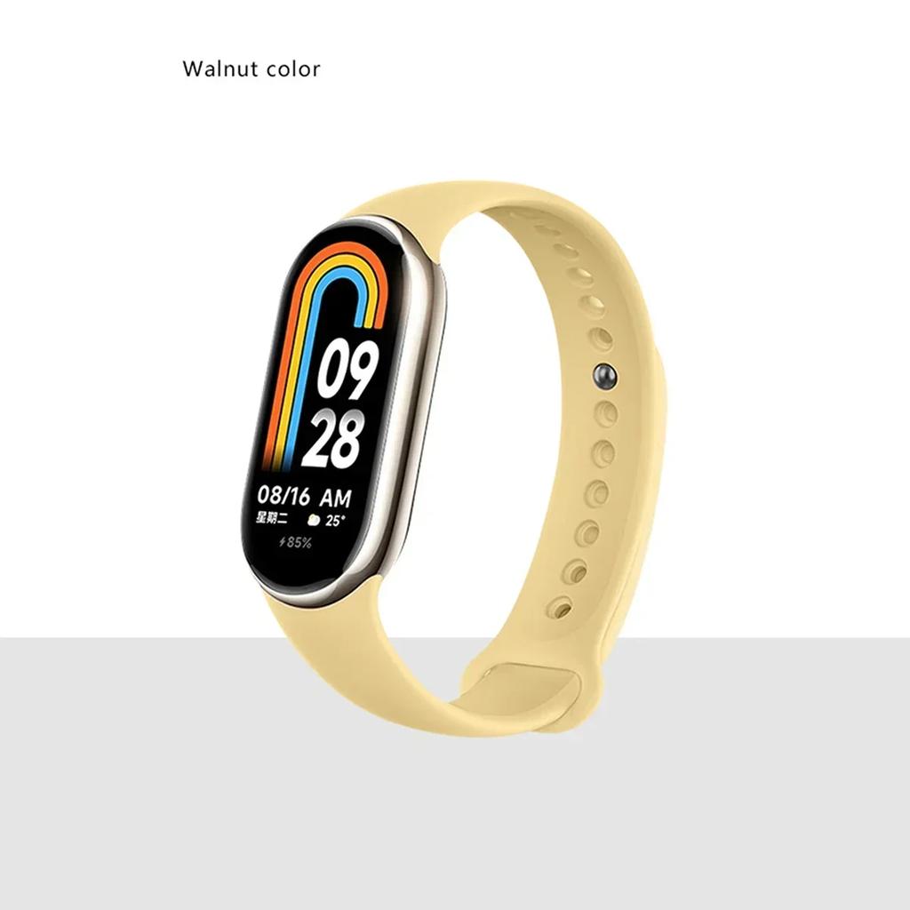 Silicone Strap for Xiaomi Mi Band 9 8 Strap NFC Sports Rubber Bracelet Wristband Pulseira Correa Smart for Mi Band 8/9 Accessory
