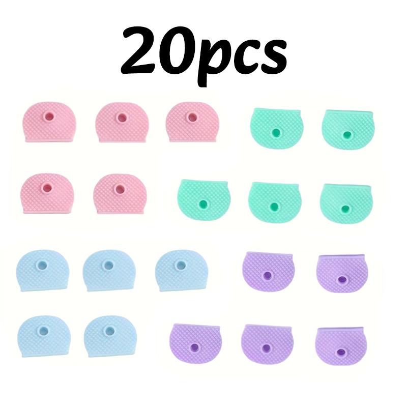 5-20 Stück Farbige Tastenkappen-Abdeckungen Elastischer Schlüssel-Identifikations-Organizer Weiche Silikon-Kappen Einfach zu identifizieren Universelle Schutzhülle