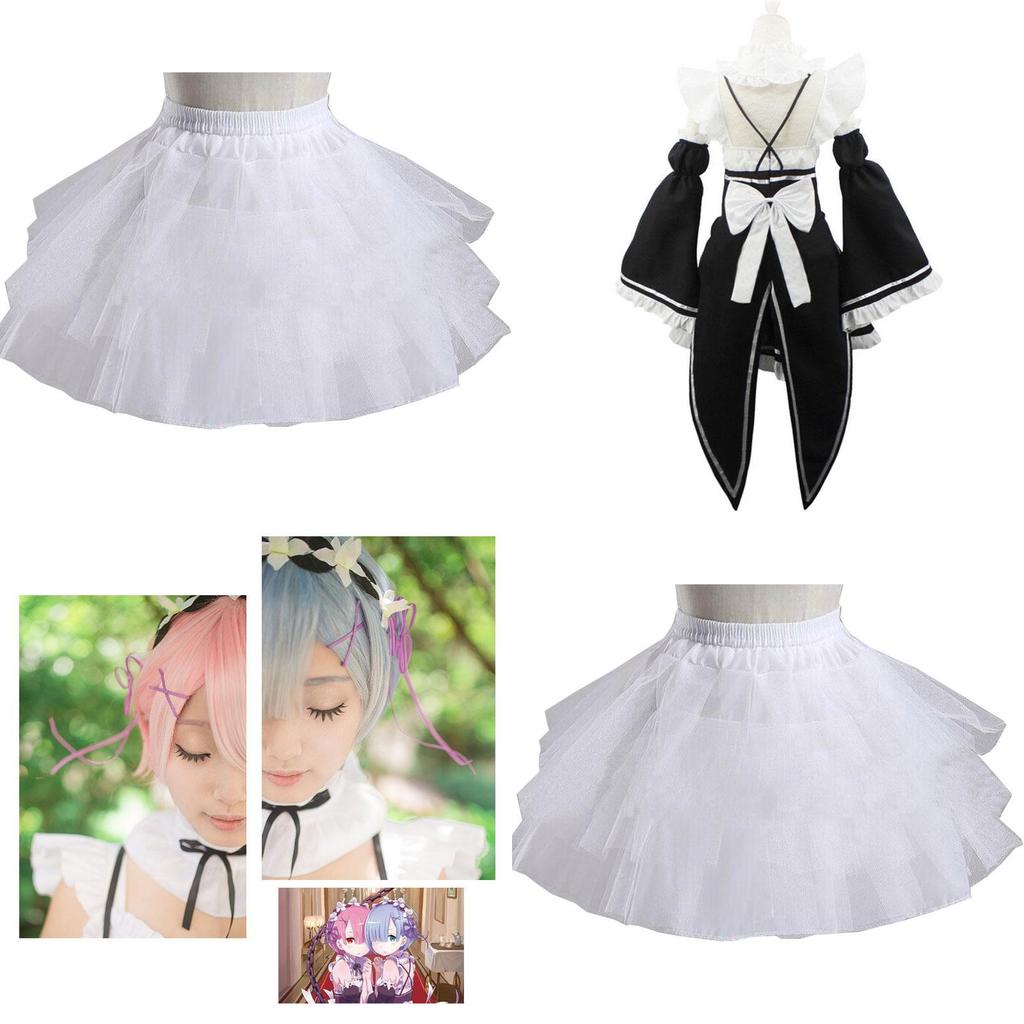 Kara Hajimeru Rezero Lsekai Seikatsu Twins Ramrem Maid Dress Cosplay Costume