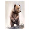 Watercolor Baby Animals Cute Warmth Prints Poster Canvas Painting Modern Wall Art Pictures Living Room Bedroom Home Decoration