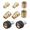8Pcs Pressure Washer Adapter Quick Release Coupling Set M22 3/8 IN 3/4 Inch For Garden Hoses Car Washer Lance Connector Tools