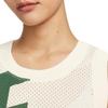 Nike Gilet casual senza maniche traspirante in rete con stampa di lettere girocollo da donna Top Avorio Chiaro FN2257-110