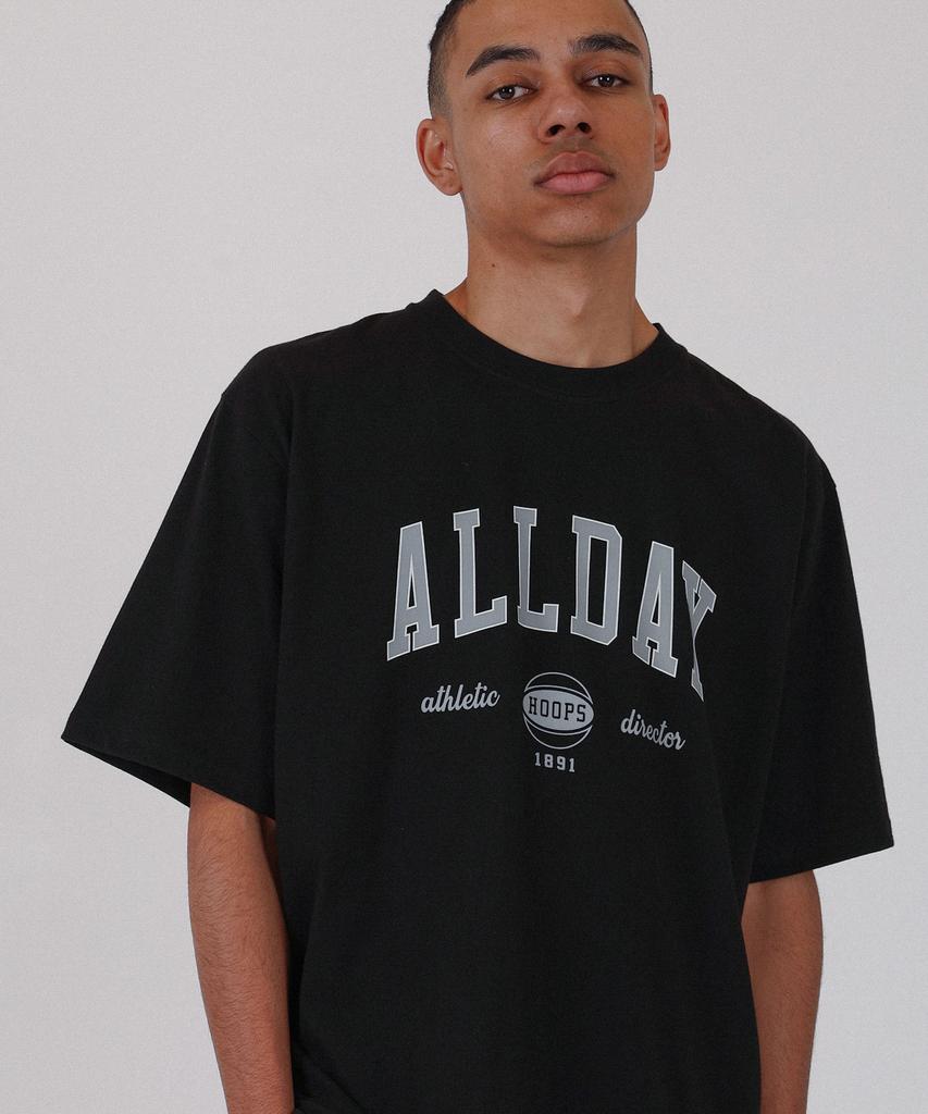 ALL DAY HOOPS All Day Arch Logo Short Sleeve T-Shirt Black