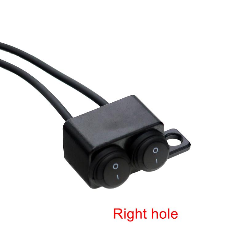 LMoDri Motorcycle Handlebar Switches On/off Button Connector Push Dual Button Waterproof Switch For Motorbike ATV Scooter
