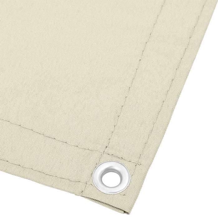 VidaXL Écran de Balcon, Brise-vue de Jardin, Écran de Protection, Écran d'Intimité Terrasse Extérieur, Crème 120x700 cm 100% 4000207