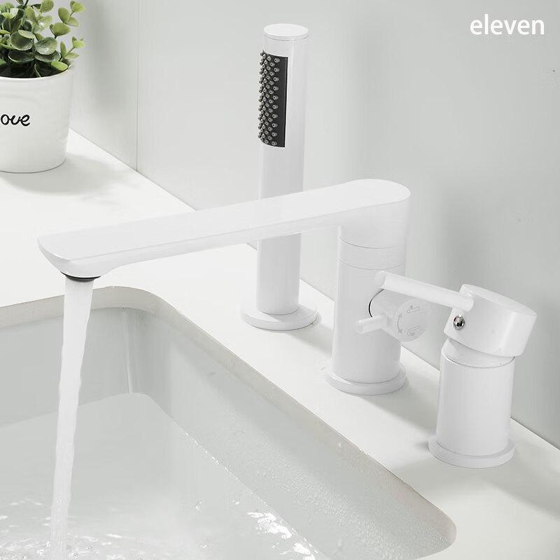 3-Piece Wall-Mounted Bathtub Faucet & Shower Set