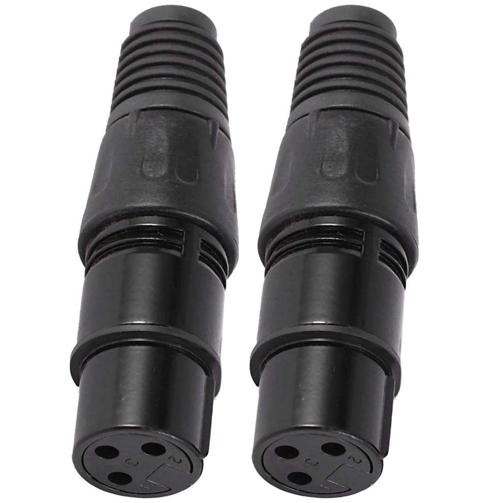 LAMELLIS 40 Pieces 3-Pin XLR Male Female Microphone Extension Cable Audio Connector Adapter
