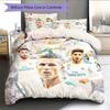 Madrid players Pattern Bedding Home Decoration Birthday Gift (1 * duvet cover + 2 * pillowcase, without core)