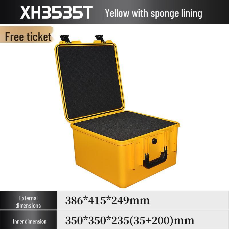 Xihua IP67 Waterproof ROHS Certified Thickened Plastic Toolbox - 35x35 Square Moisture-Proof Instrument Case
