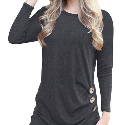 Y2K Autumn and Winter Women's Long Sleeved Casual Round Neck T-shirt