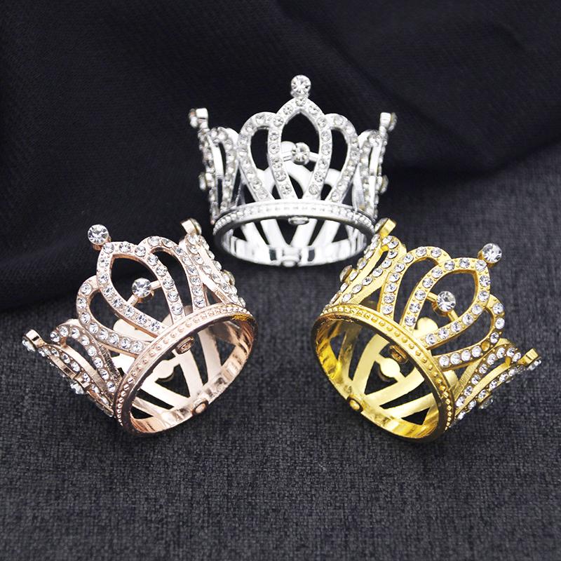 Girls Birthday flower decoration Cake Topper Crown Small Tiaras for Doll Diadem Bridal Wedding Hair Jewelry Tiaras Ornaments
