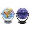 Geography Teaching World Map Globe 10cm Plastic & Metal Educational School Home Decor Desktop Globe