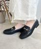 [Jumpable Pumps] Square Toe Loafers with Bit Motifs / R-3210