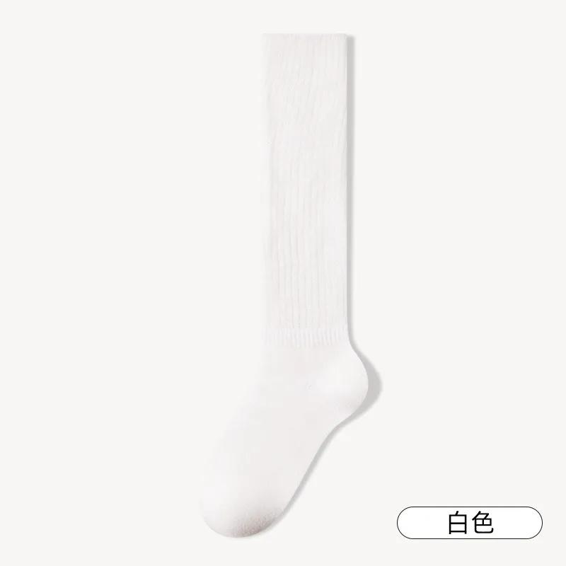 Soft Wool Long Socks Women Autumn Winter Cashmere Solid Knitted Stocking Skinny Casual Knee High Fluffy Warm Thicken Girls Socks