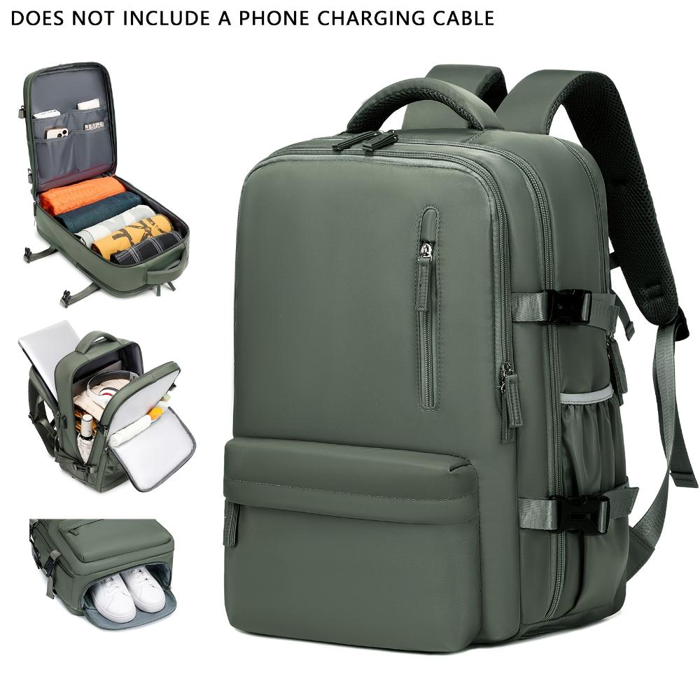 Großer Geschäftsreise-Rucksack mit Schuhfach, Multifunktionaler Laptop-Rucksack für Geschäftsreisen, Fitnessstudio und den täglichen Gebrauch für Studenten